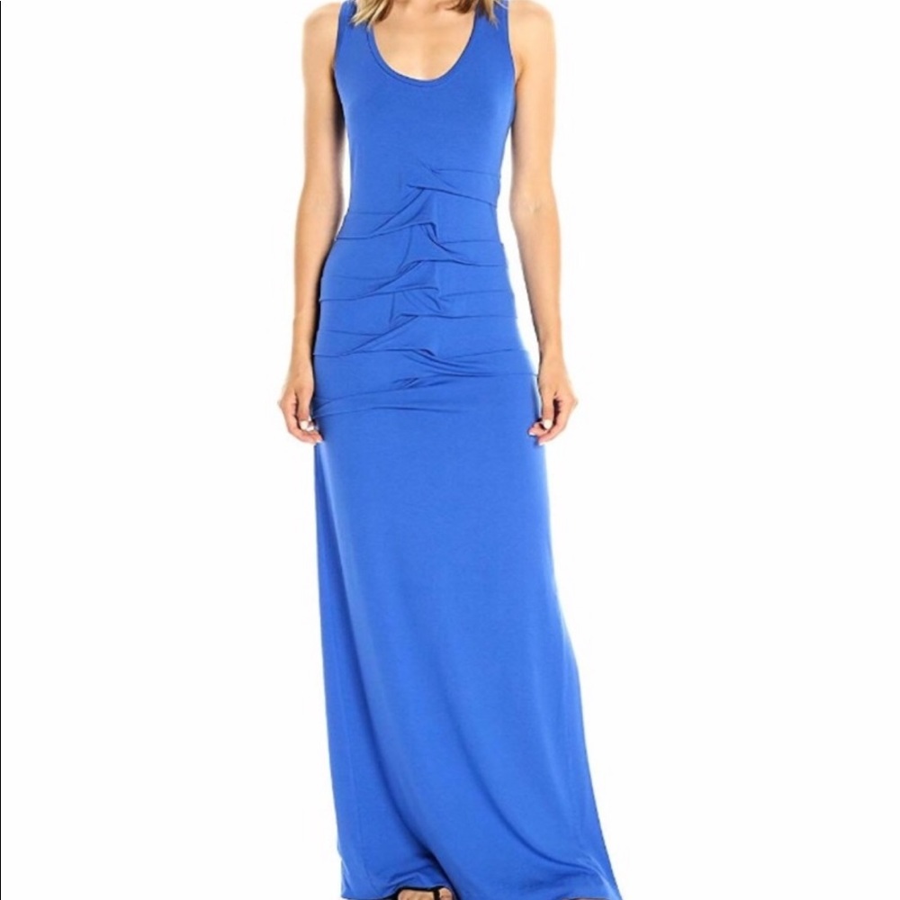 Artelier Nicole Miller blue maxi dress